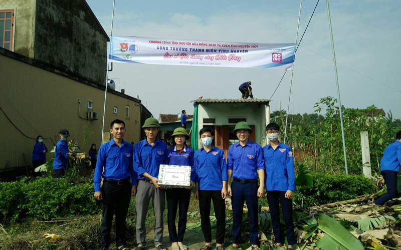 Khởi công công trình thanh niên tình nguyện san sẻ yêu thương Tuổi trẻ Hà Tĩnh chung tay khắc phục hậu quả mưa lũ -0