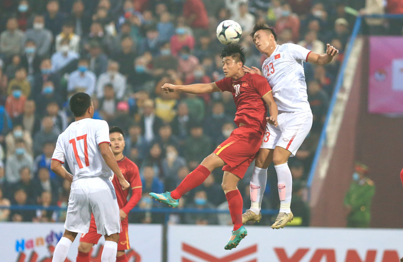 (Ảnh: VFF) ĐTQG và U22 Việt Nam bất phân thắng bại -0