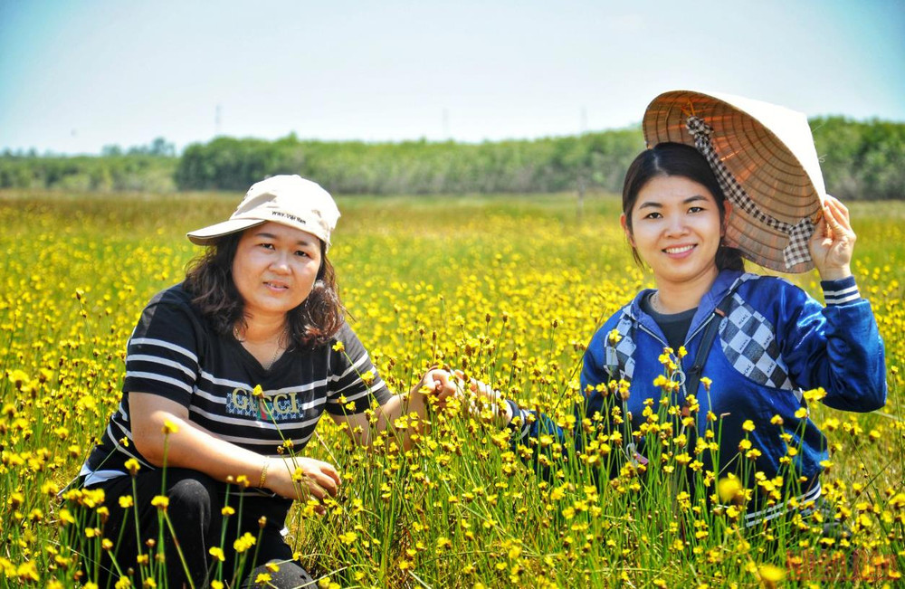 Du khách lại có dịp tham quan loài hoa đặc biệt hoàng đầu ấn.