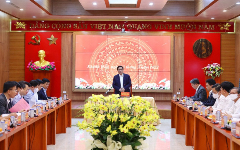 Quang cảnh buổi làm việc. (Ảnh: Nhật Bắc) Triển khai thật tốt Nghị quyết của Bộ Chính trị về phát triển Khánh Hòa -0