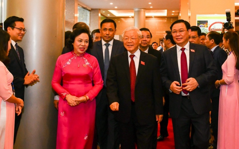 Tổng Bí thư, Chủ tịch nước Nguyễn Phú Trọng cùng các đồng chí lãnh đạo thành phố Hà Nội tại Đại hội. IMG_0858-1602488932802.jpeg
