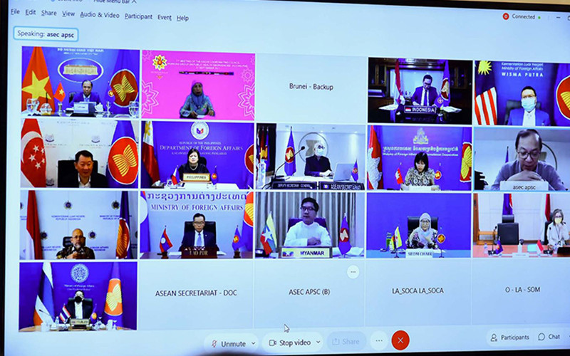 Cuộc họp lần thứ 7 Nhóm Công tác liên ngành trực thuộc Hội đồng điều phối ASEAN về ứng phó các tình huống y tế công cộng khẩn cấp diễn ra theo hình thức trực tuyến. ASEAN cần đẩy nhanh tiến độ mua vaccine cho các nước thành viên -0