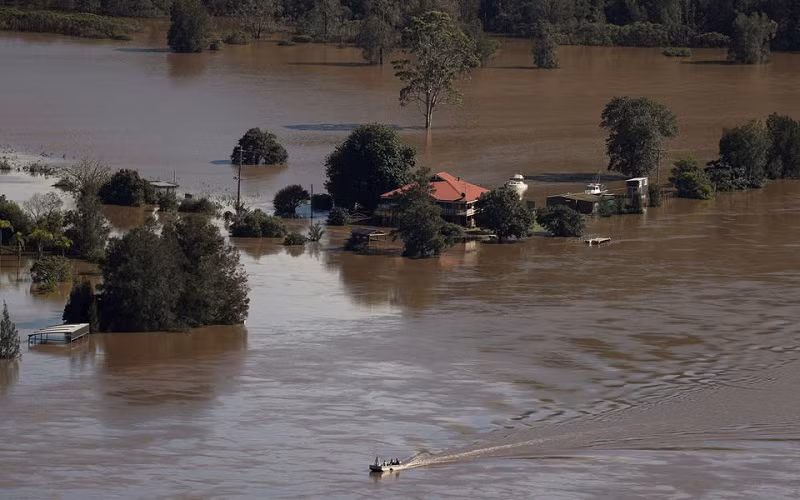 Một hiện tượng thời tiết cực đoan gây mưa lớn kéo dài ở Australia hồi tháng 3/2021. (Ảnh: Reuters)