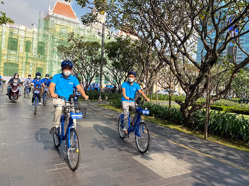 TP Hồ Chí Minh khai trương dịch vụ xe đạp công cộng -0