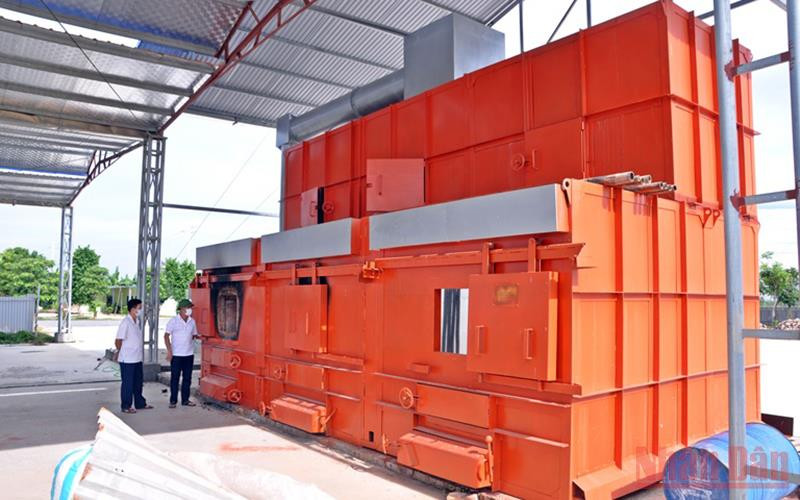 Khu xử lý rác thải tại xã Tam Hồng, huyện Yên Lạc. (Ảnh: CHU KIỀU) Vĩnh Phúc xây dựng ”vùng xanh” về môi trường -0