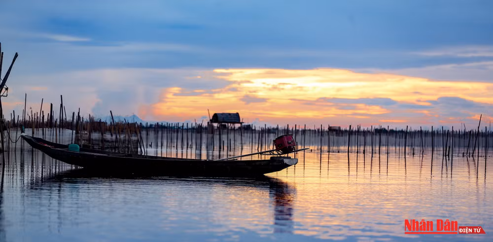 Hoàng hôn tuyệt đẹp trên phá Tam Giang -0