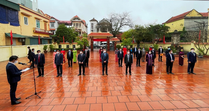 Các đại biểu dự Lễ kỷ niệm Ngày sinh Phó Chủ tịch Hội đồng Nhà nước Lê Thanh Nghị. Dâng hương kỷ niệm 110 năm ngày sinh đồng chí Lê Thanh Nghị -0