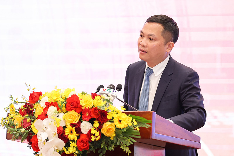 Tổng Giám đốc Cổng TTĐT Chính phủ, Tổng Biên tập Báo Điện tử Chính phủ Nguyễn Hồng Sâm phát biểu tại buổi lễ. (Ảnh: NHẬT BẮC/VGP) Khai trương Hệ thống giao diện mới của Cổng Thông tin điện tử Chính phủ và Báo Điện tử Chính phủ -0
