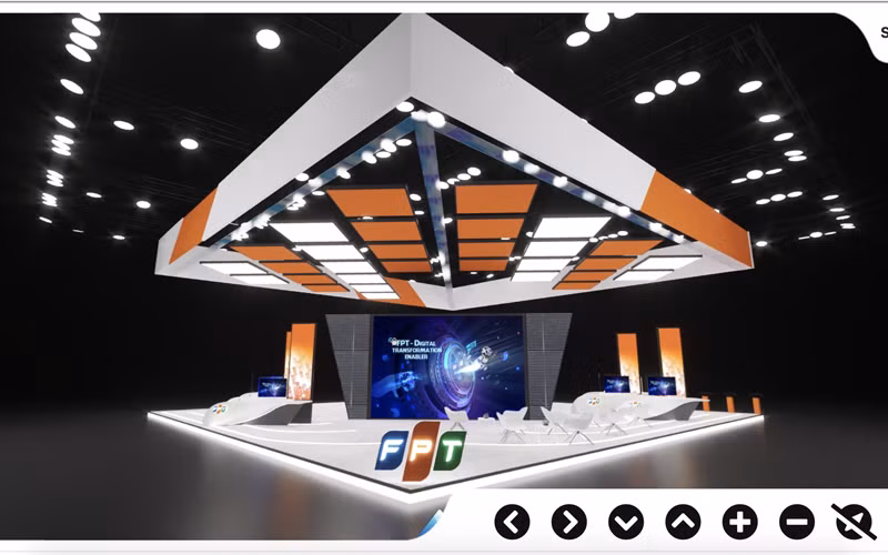 Gian hàng triển lãm ảo của FPT tại ITU 2020.