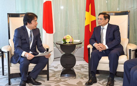 Thủ tướng Phạm Minh Chính hoan nghênh và khuyến khích INFRONEER tham gia đầu tư trong lĩnh vực cơ sở hạ tầng. (Ảnh: VGP/Nhật Bắc) Thúc đẩy hợp tác với các tập đoàn hàng đầu của Nhật Bản -0