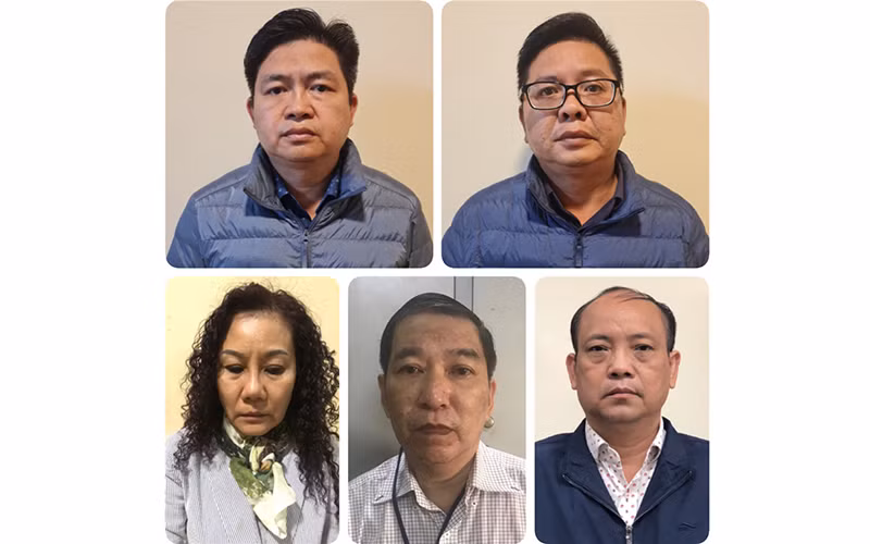 Các bị can trong vụ án vừa bị khởi tố, bắt giam.