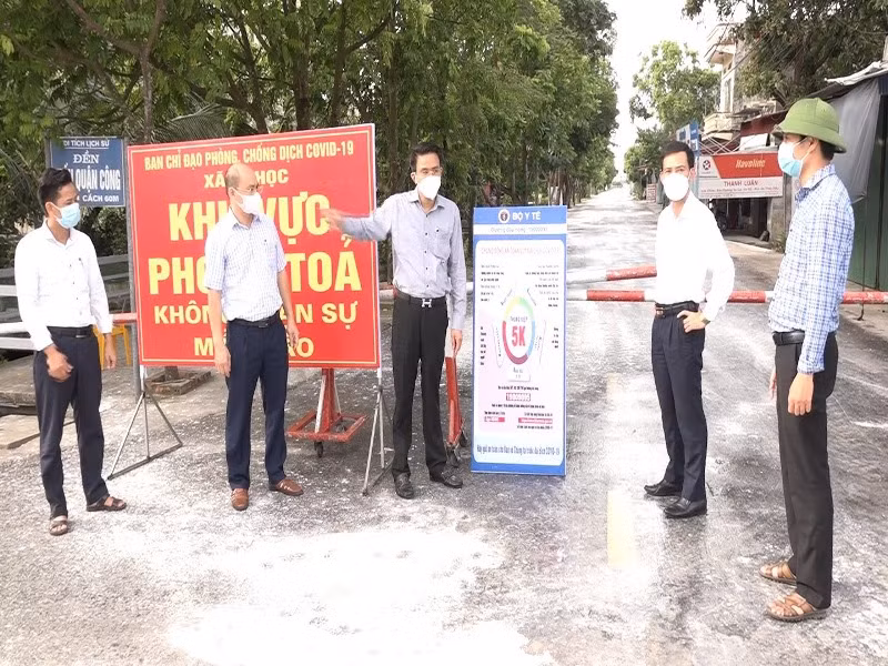Ba xã của huyện Vĩnh Bảo đang thực hiện giãn cách theo Chỉ thị 16 sẽ chuyển sang thực hiện giãn cách xã hội theo Chỉ thị 15 của Thủ tướng Chính phủ từ sáng 10/7.