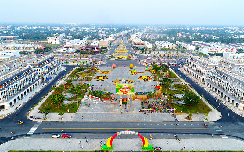 Một dự án khu đô thị ở TP Rạch Giá.