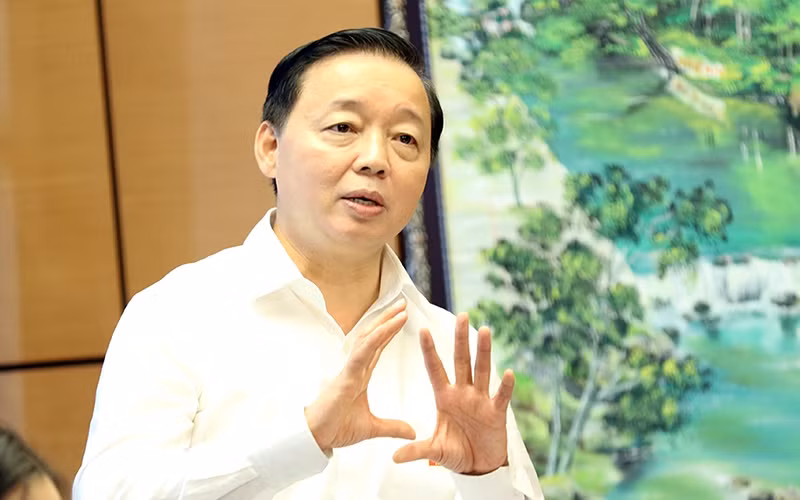 Bộ trưởng Tài nguyên và Môi trường Trần Hồng Hà.