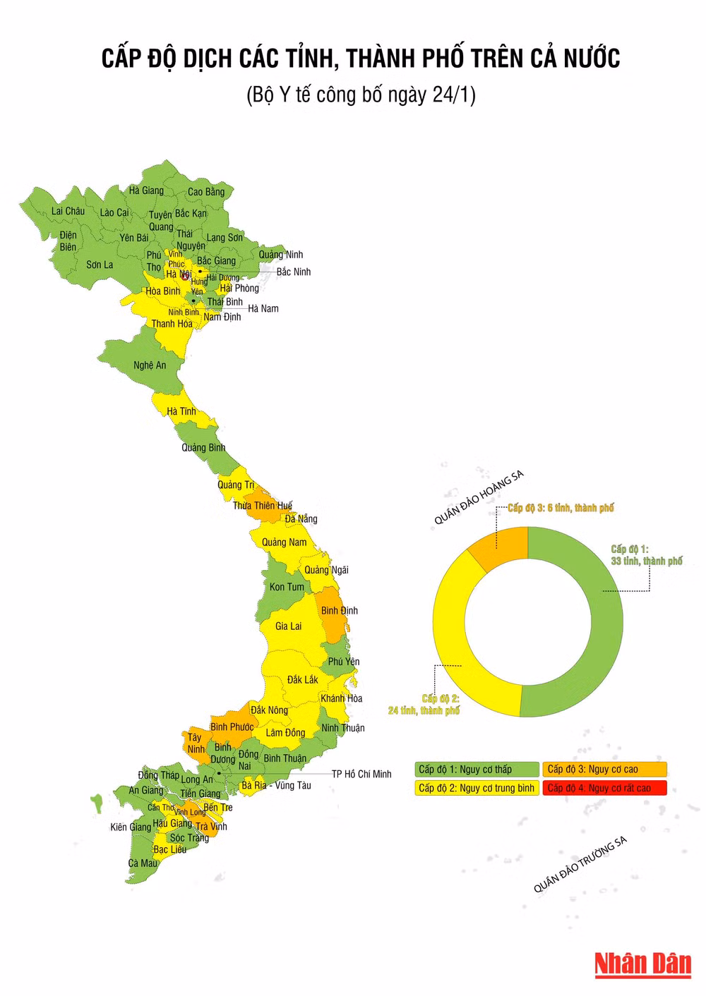 Cập nhật cấp độ dịch cả nước mới nhất theo Bộ Y tế -0