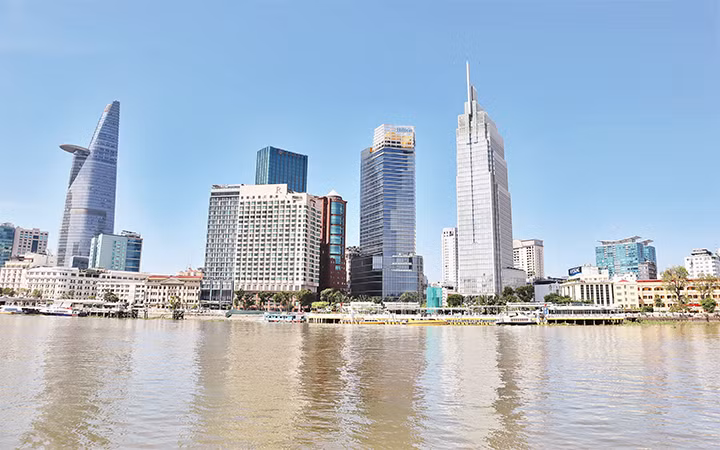 Một góc trung tâm TP Hồ Chí Minh hôm nay. Ảnh: THANH TÂN