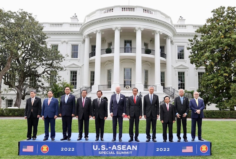 Tổng thống Hoa Kỳ và các nhà lãnh đạo ASEAN dự Hội nghị Cấp cao đặc biệt ASEAN-Hoa Kỳ 2022. (Ảnh: VGP/Nhật Bắc)