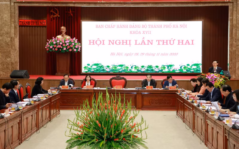 Hội nghị lần thứ hai Ban Chấp hành Đảng bộ TP Hà Nội khóa 17 đã thảo luận, thông qua Chương trình kiểm tra, giám sát nhiệm kỳ 2020 - 2025.