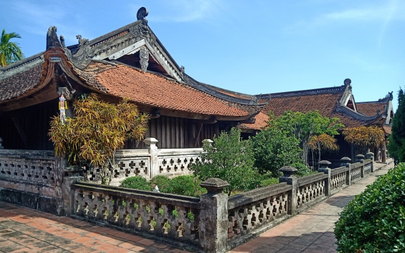Chùa Keo Thái Bình gồm 17 công trình, với 128 gian phân bố trên diện tích hơn 2.000 m2.