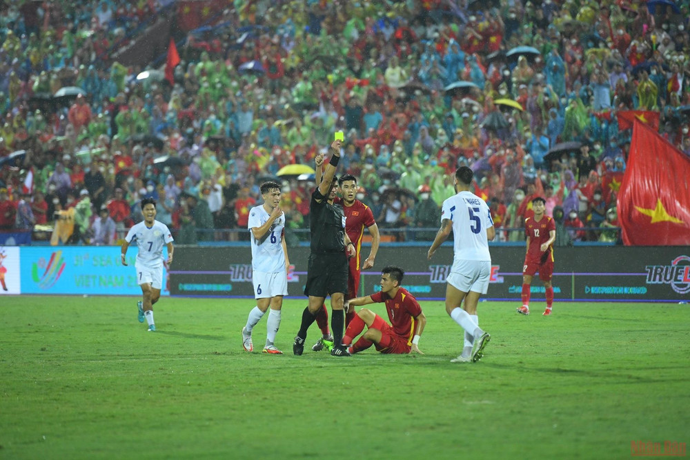 (Ảnh: THÀNH ĐẠT) (Hết hiệp 1) U23 Việt Nam 0-0 U23 Phillipines -0