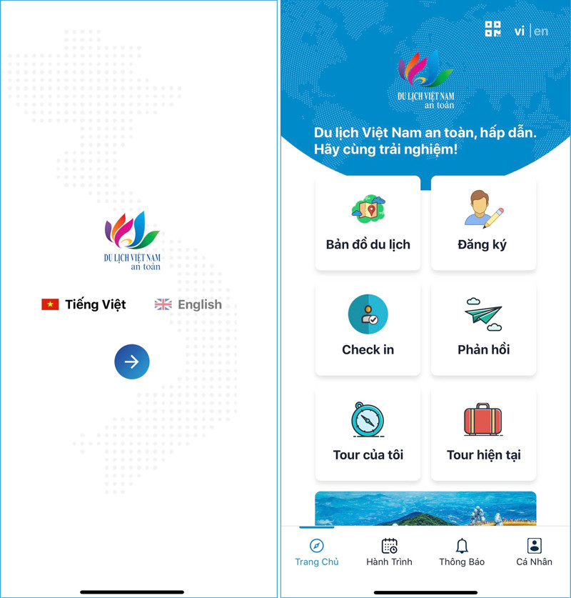 Tải App “Du lịch Việt Nam an toàn” để yên tâm du lịch ảnh 1 Yên tâm trải nghiệm, đừng quên ứng dụng “Du lịch Việt Nam an toàn” -0
