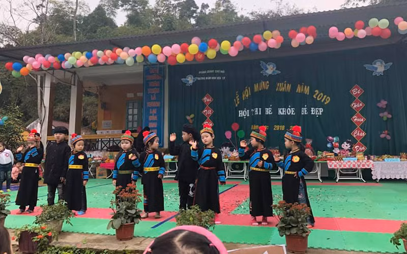 Hội thi bé khỏe, bé đẹp của Trường mầm non Yên Cư 2019. Ảnh http://mnyencucm.backan.edu.vn