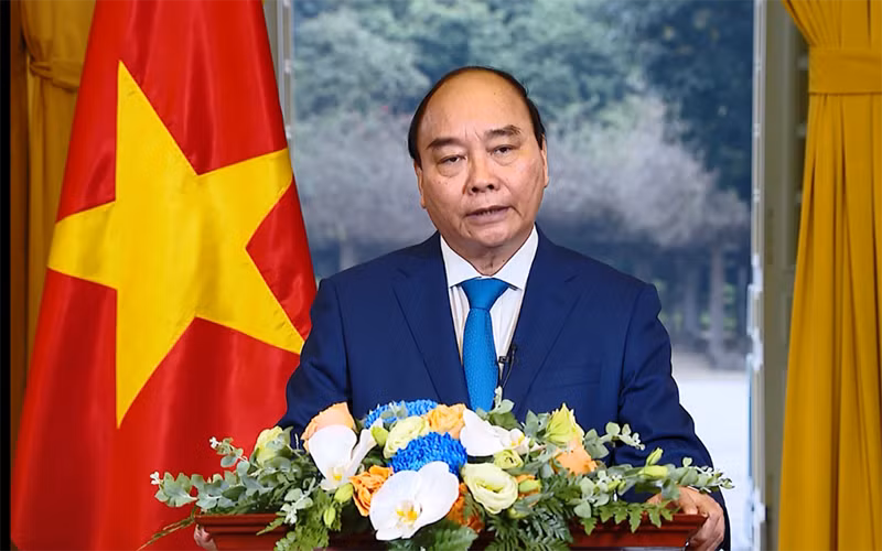 Chủ tịch nước Nguyễn Xuân Phúc. (Ảnh: VOV)