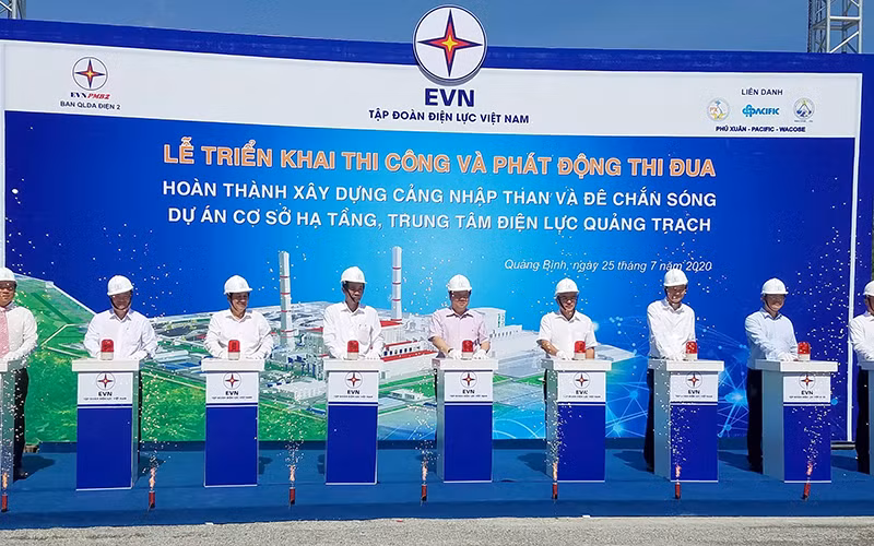 Khởi công xây dựng các công trình hạ tầng của Trung tâm điện lực Quảng Trạch.