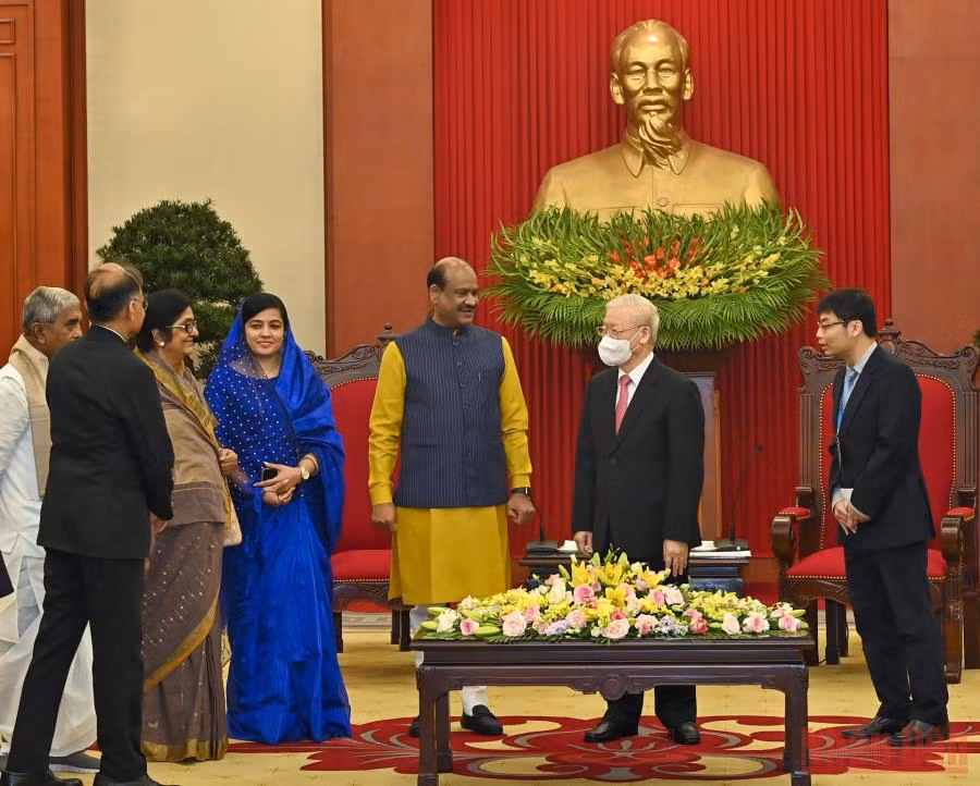 Tổng Bí thư Nguyễn Phú Trọng tiếp Chủ tịch Hạ viện Cộng hoà Ấn Độ Om Birla -0