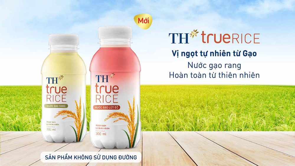 Sản phẩm Nước gạo TH true RICE sử dụng nguồn nguyên liệu là gạo chất lượng cao do Tập đoàn TH trồng tại Thái Bình. (Ảnh: TH) TH xây dựng nhà máy chế biến thực phẩm sạch hiện đại nhất Việt Nam -0