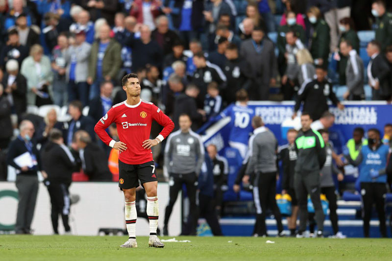 Ronaldo tịt ngòi trong trận thua thảm của Manchester United. (Nguồn: Getty Images) Chelsea trở lại ngôi đầu, Manchester United thảm bại -0