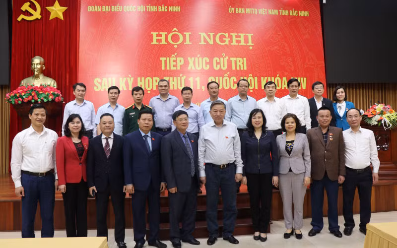 Bộ trưởng Công an Tô Lâm tiếp xúc cử tri tại Bắc Ninh