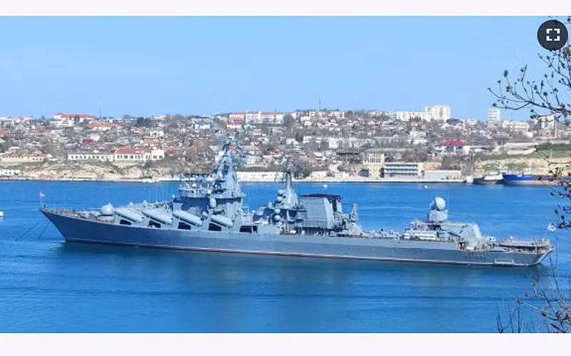 Tuần dương hạm Moskva. (Nguồn: rferl.org)