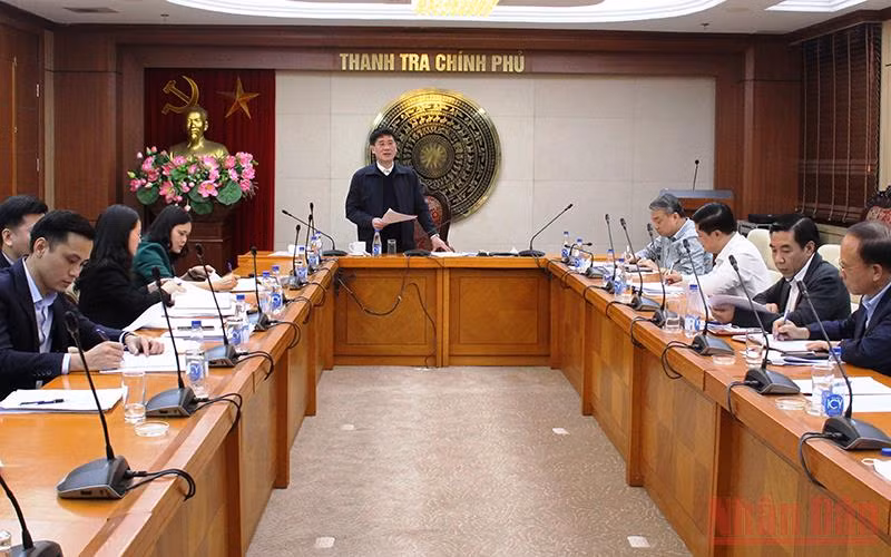 Thanh tra Chính phủ họp triển khai công tác thanh tra.