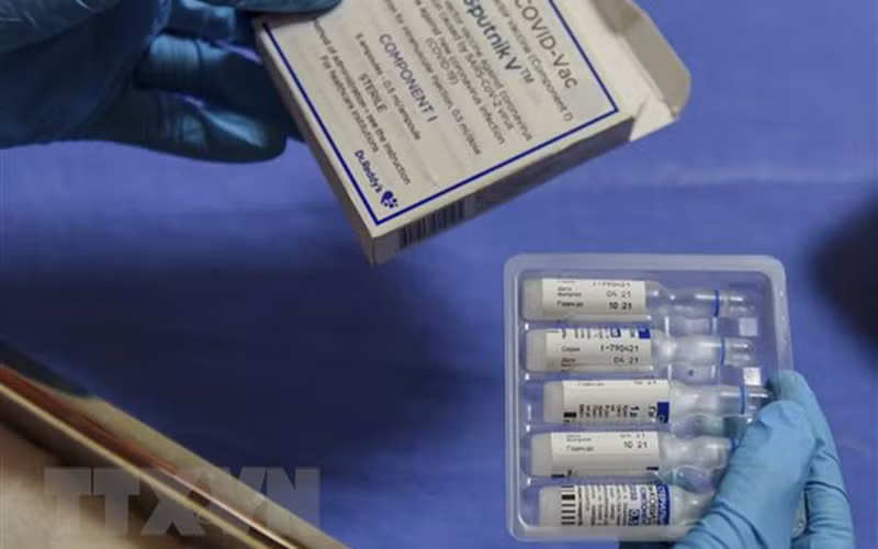 Vaccine ngừa Covid-19 Sputnik V của Nga. (Ảnh: AFP/TTXVN)