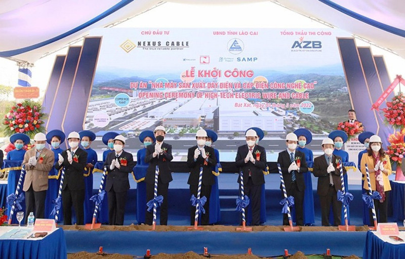 Khởi công xây dựng Nhà máy sản xuất cáp điện công nghệ cao, tại xã Bản Vược, huyện Bát Xát (Lào Cai). Khởi công xây dựng Cảng hàng không Sa Pa -0