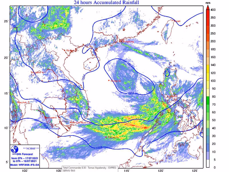 Vùng áp thấp khả năng mạnh lên trong 24 giờ tới