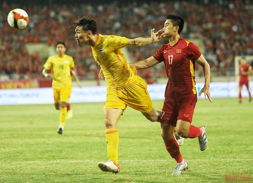 Trong nửa cuối hiệp 2, có thời điểm U23 Việt Nam ép sân “nghẹt thở” và liên tiếp tạo ra các tình huống nguy hiểm. (Ảnh: KHIẾU MINH) Khoảnh khắc làm nên chiến thắng trong trận chung kết bóng đá nam SEA Games 31 -0