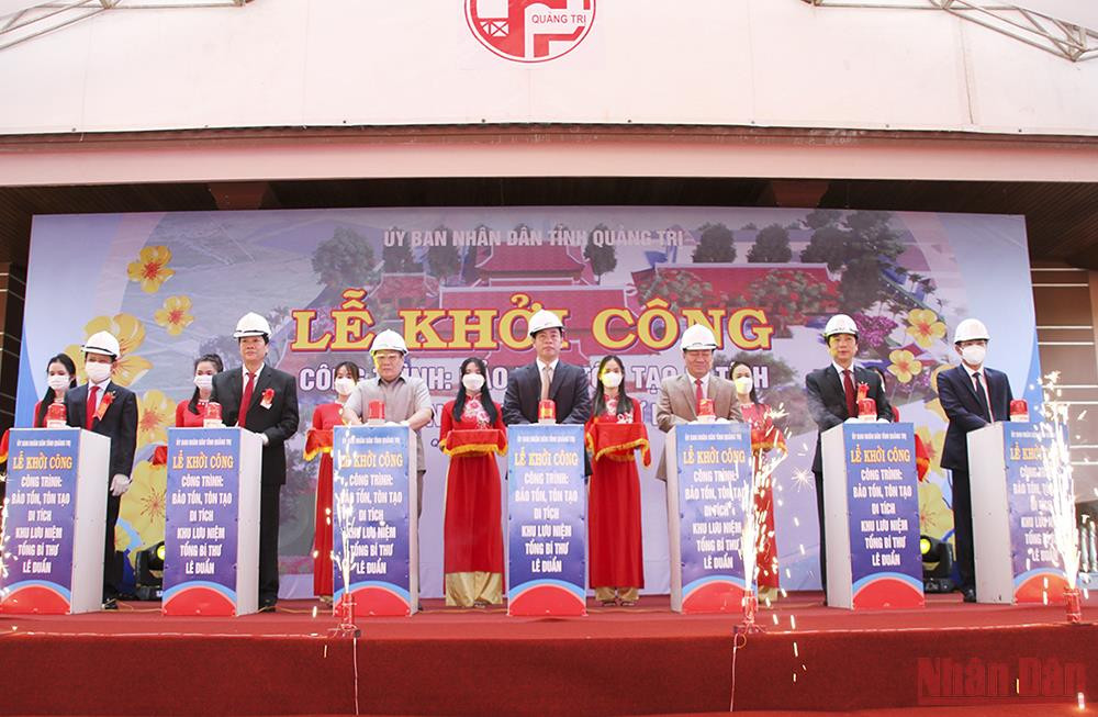 Khởi công tôn tạo, nâng cấp Khu lưu niệm Tổng Bí thư Lê Duẩn ở thôn Hậu Kiên. Quảng Trị dâng hoa, dâng hương tưởng niệm Tổng Bí thư Lê Duẩn -0