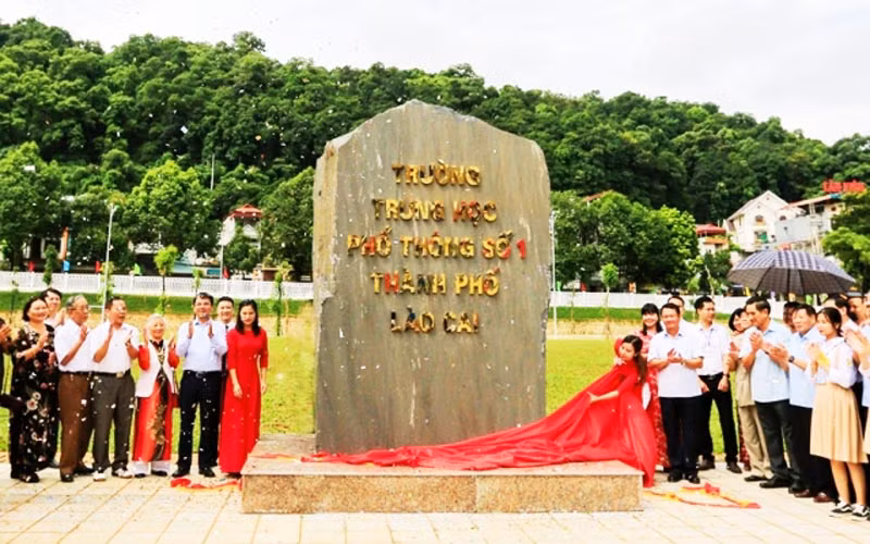 Lễ khánh thành cụm liên trường hiện đại, chất lượng cao tại TP Lào Cai.
