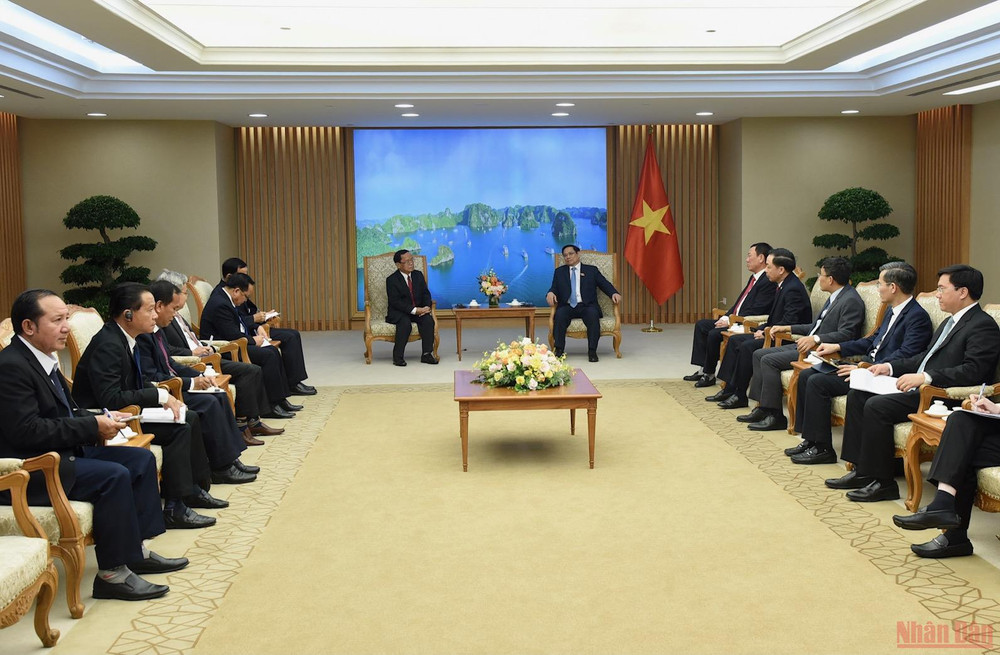 Khuyến khích, tạo mọi điều kiện thuận lợi để Việt Nam và Lào tăng cường hợp tác về thanh tra -0