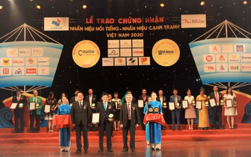 ACV được vinh danh TOP 20 nhãn hiệu nổi tiếng Việt Nam năm 2020