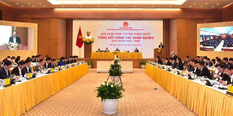 Thủ tướng Nguyễn Xuân Phúc chủ trì Hội nghị trực tuyến toàn quốc tổng kết công tác giảm nghèo, giai đoạn 2016-2020 -0