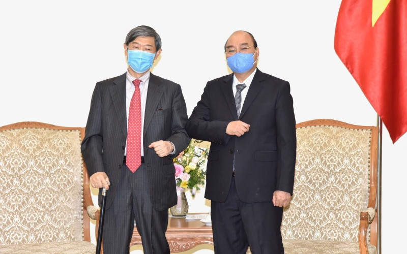 Thủ tướng Nguyễn Xuân Phúc tiếp Chủ tịch Cơ quan Hợp tác quốc tế Nhật Bản (JICA) Kitaoka Shinichi. DSC_5196-1607682898585.jpg