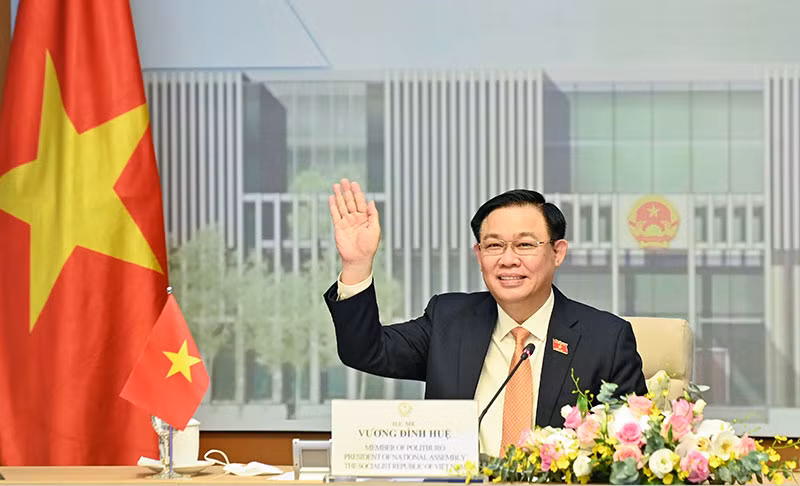 Chủ tịch Quốc hội Vương Đình Huệ. (Ảnh: DUY LINH)