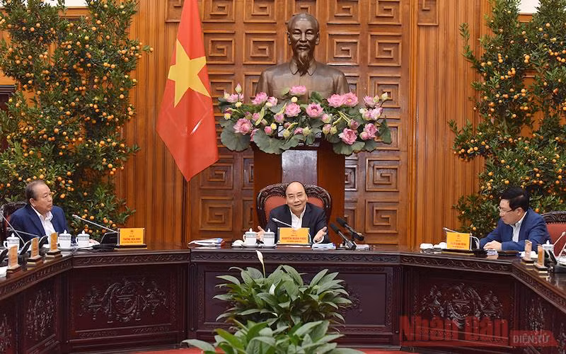 Thường trực Chính phủ họp về tổ chức chính quyền đô thị tại TP Hồ Chí Minh và Đà Nẵng. (Ảnh: TRẦN HẢI)