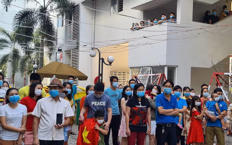 Dỡ bỏ phong tỏa tại chung cư Ehome 4 ở TP Thuận An.