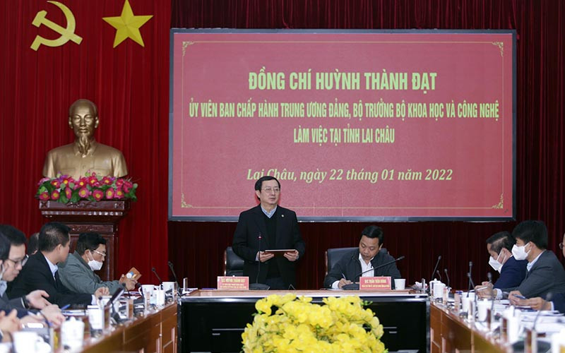 Bộ Khoa học và Công nghệ có buổi làm việc với lãnh đạo tỉnh Lai Châu.
