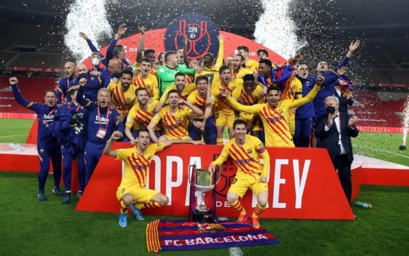Barca có thêm chiếc cúp nhà vua Tây Ban Nha thứ 31 trong bộ sưu tập danh hiệu đồ sộ của mình. (Ảnh: FC Barcelona)
