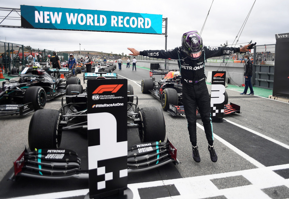 Hamilton đánh dấu kỷ lục mới của đường đua F1 khi lần thứ 92 thắng chặng. (Ảnh: F1)